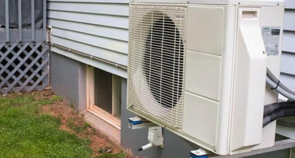 Picture of a mini-split heat pump outdoor unit