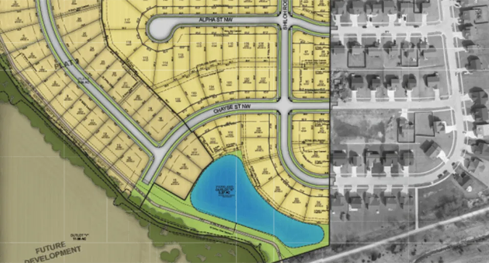 graphic banner of subdivision development plans