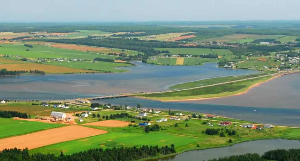 Water Act PEI Aerial view of Souris area