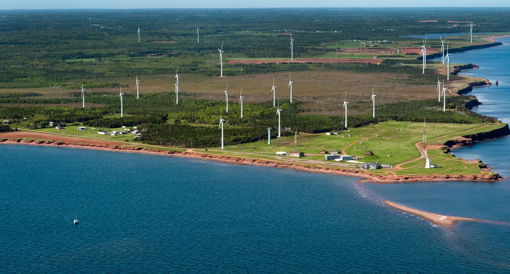 The North Cape Wind Farm has 16 turbines that are capable of generating 10.56 MWs.