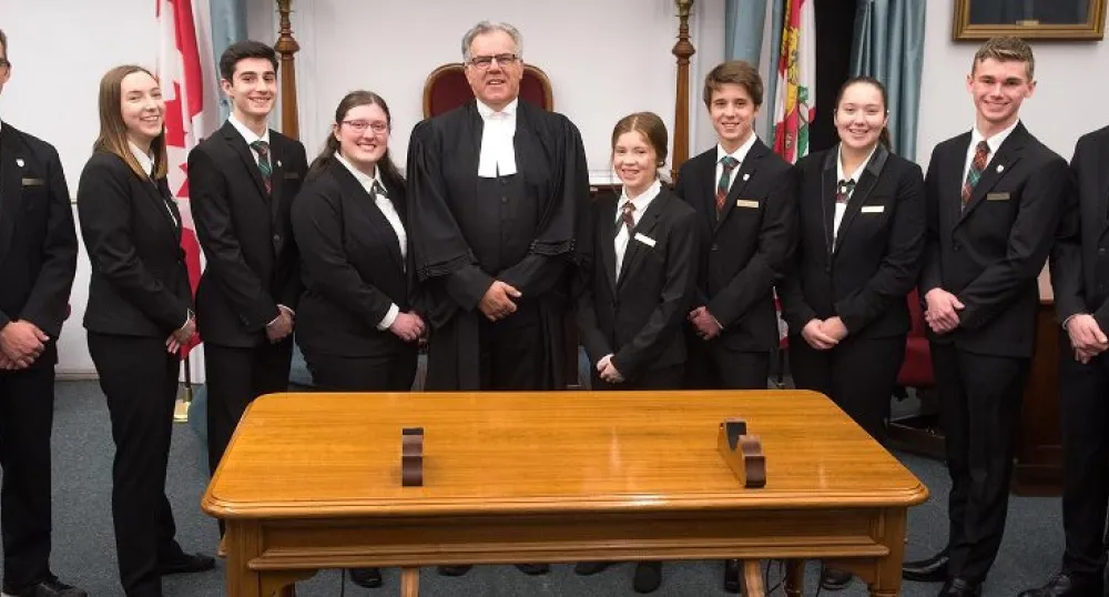 Legislative Assembly of Prince Edward Island Pages and Speaker of the House - 66th General Assembly, 1st Session Group of Legislative Assembly of Prince Edward Island Pages and Speaker of the House