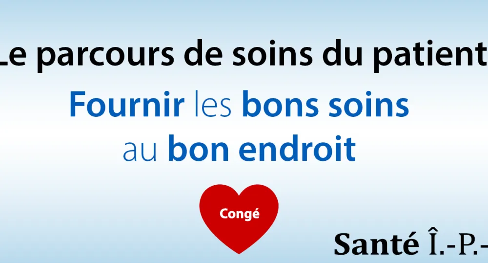 Le parcours de soins du patient - Fournir les bons soins au bon endroit Le parcours de soins du patient - Fournir les bons soins au bon endroit