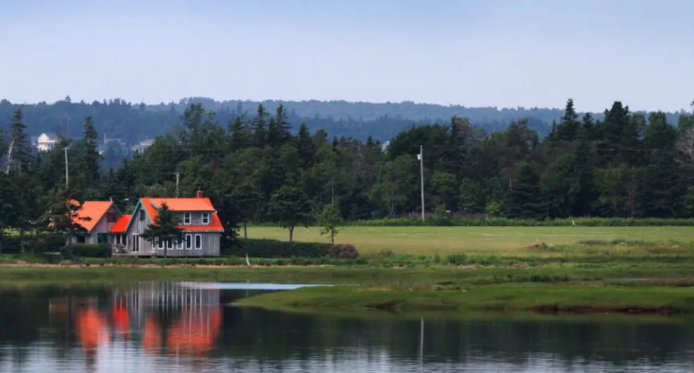 Home on riverside property