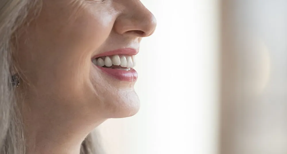 Senior woman smiling