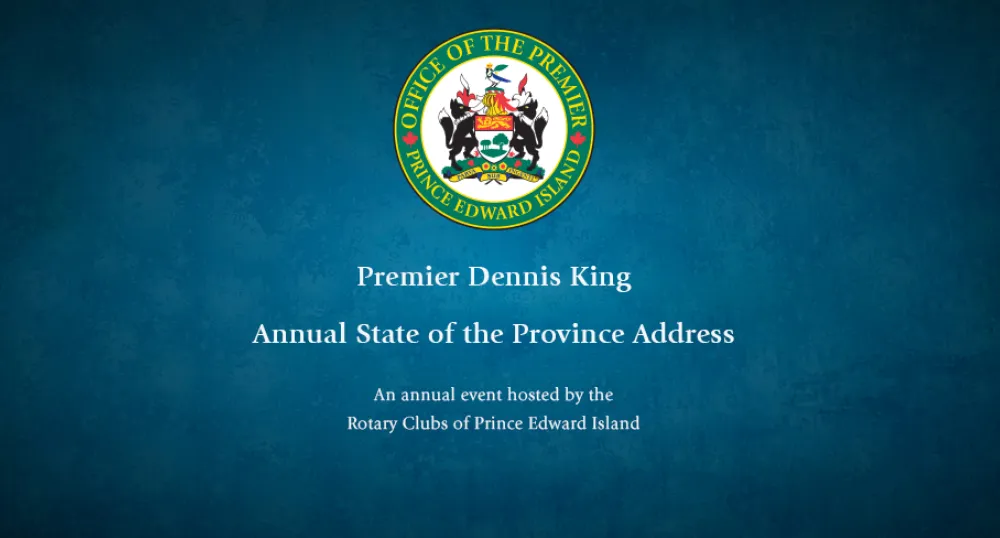 Image of Premier&#039;s coat of Arms and his name