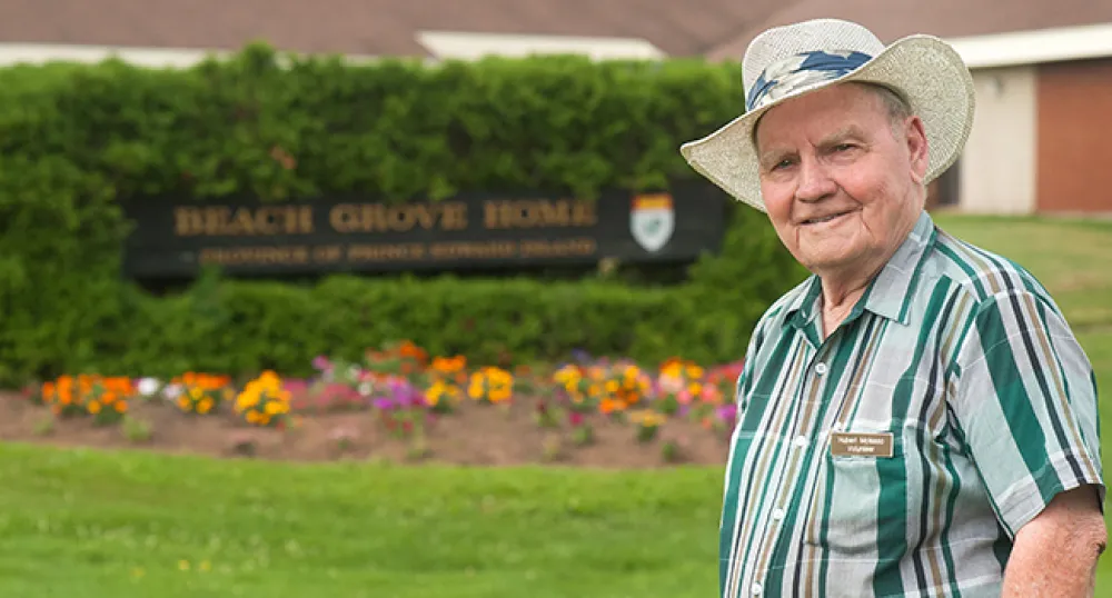 Hubert McIsaac, bénévole à Beach Grove Home Hubert McIsaac, bénévole à Beach Grove Home