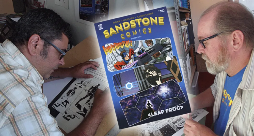 Artists Greg Webster and Sandy Carruthers