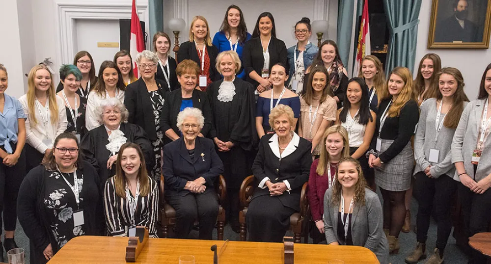 Young Island women take over Legislative Assembly of PEI