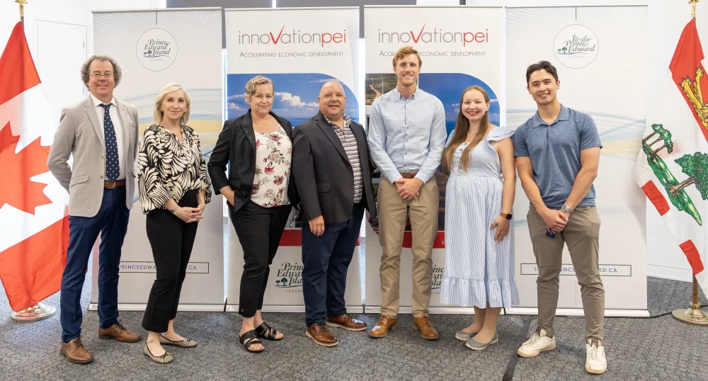 Island entrepreneurs benefit from Ignition Fund Image of 7 people who are the recipients