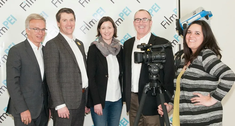 MP Sean Casey, Minister Jordan Brown,Emma Fugate, Minister Chris Palmer, Renee Laprise 