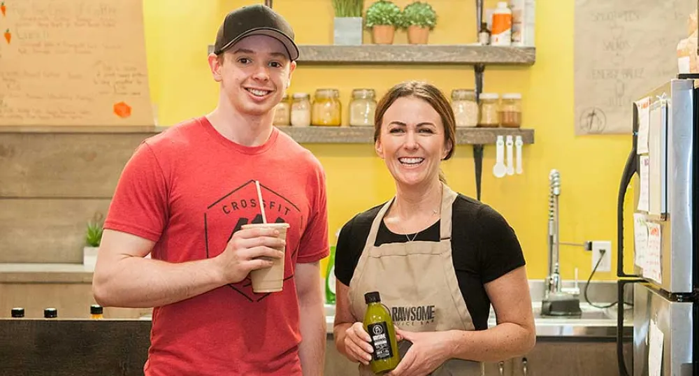 Suzanne Keough, Owner, and Ty McAdam.