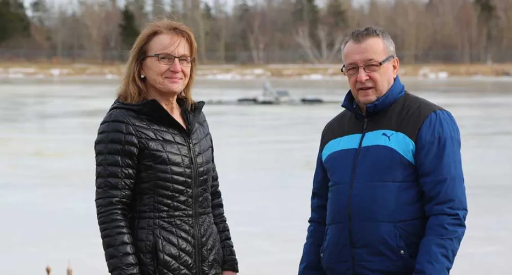 Georgetown CAO Dorothy MacDonald and Mayor Lewis Lavandier