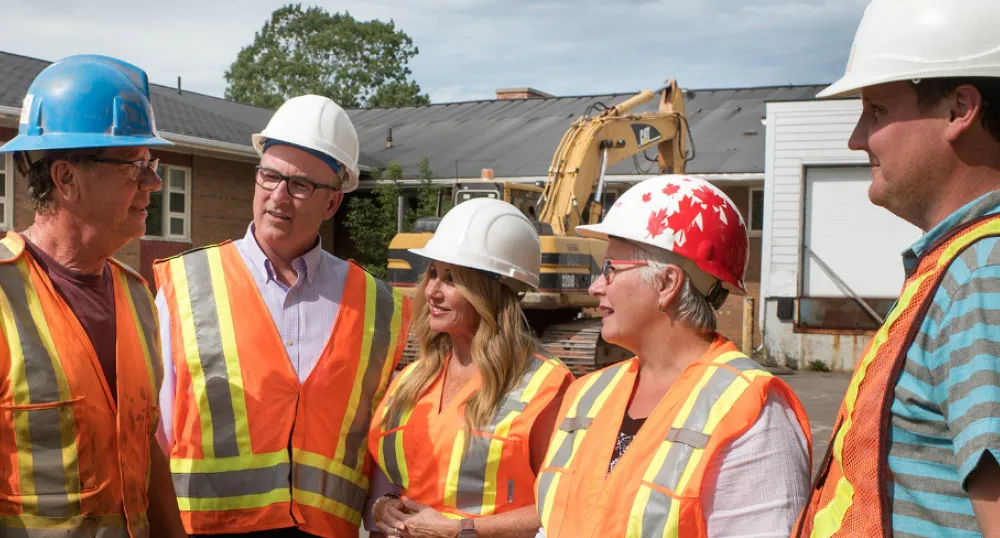 Stephen Arsenault, Minister Chris Palmer, Minister Tina Mundy, Minister Paula Biggar and Regan MacLellan. Stephen Arsenault, Minister Chris Palmer, Minister Tina Mundy, Minister Paula Biggar and Regan MacLellan.