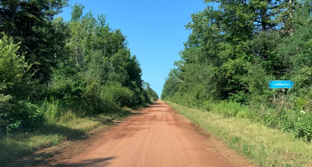 Picture of a dirt road on PEI