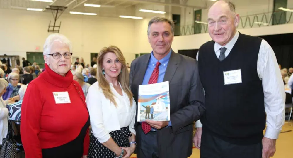 Margaret Ching, Minister Tina Mundy, Minister Robert Mitchell, and Donald Sanderson.