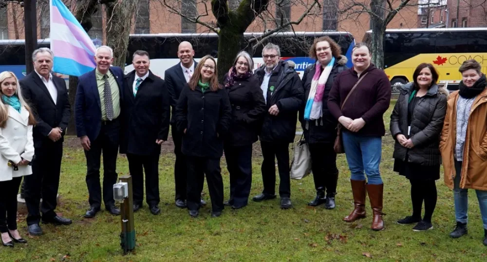 Transgender Day of Remembrance, PEI Group outside of Legislative Assembly of PEI to recognize Transgender Day of Remembrance