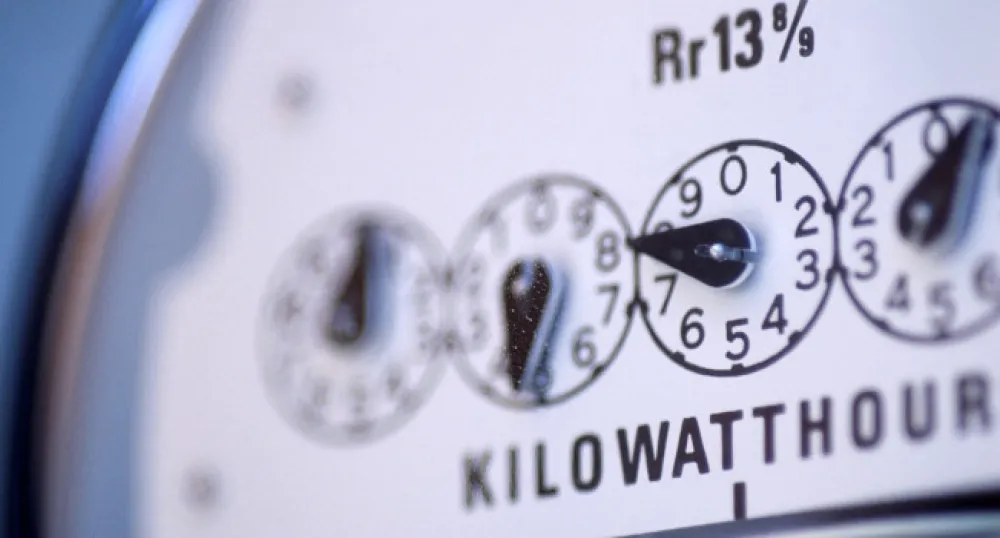 electric meter outside a home