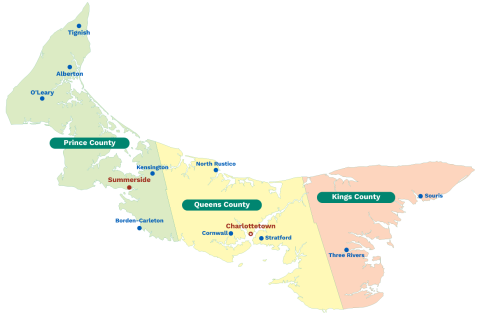 PEI map