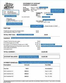 sample of a Prince Edward Island property tax form