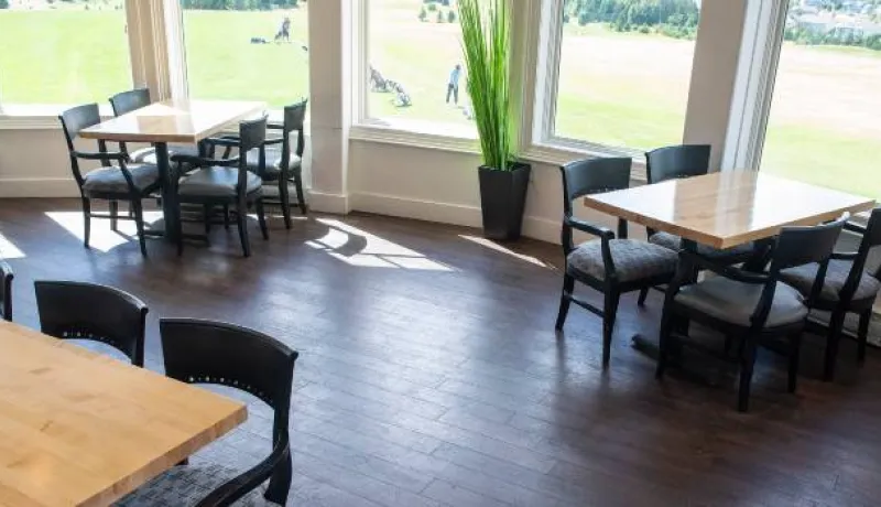 inside of a restaurant