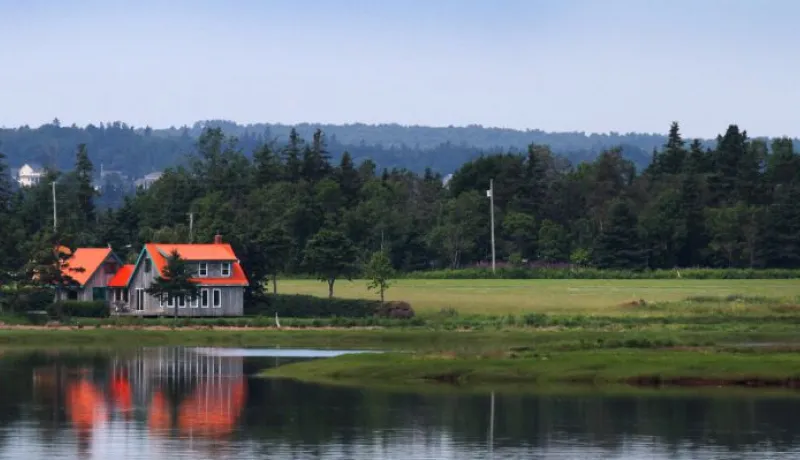 Home on riverside property