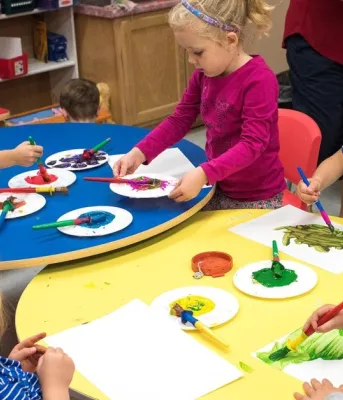 Children in a child care setting, PEI