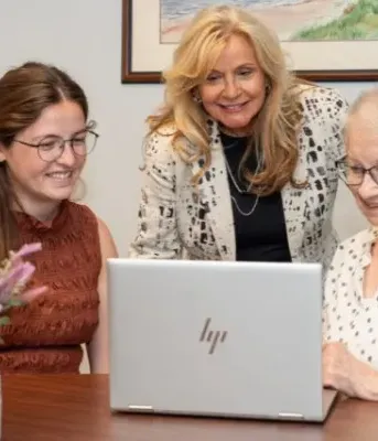 TechNTalk Minister of Social Development and Seniors Barb Ramsay joins Session Coordinator Sydney Wheatley and Audrey Morris ahead of the TechNTalk series being offered to older Islanders this summer