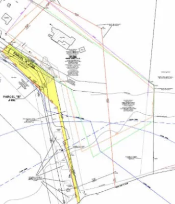 Bruce Point Road Map of the boundaries of the Bruce Point Road