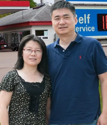 Owners of Miller&#039;s Esso: Tingting and Yalin Hu