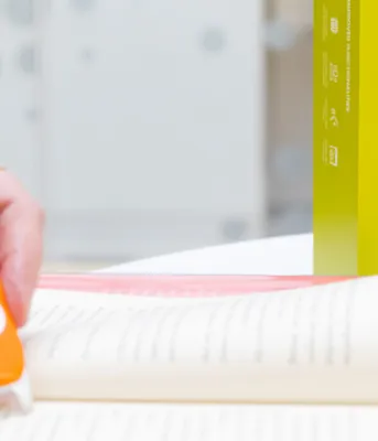 PEI Public Library Service adds assistive technology to their collection Image of person using C-pen