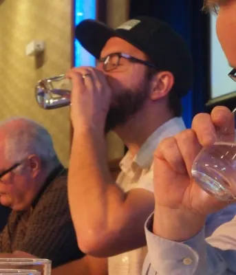 Judges at water tasting Judges at water tasting