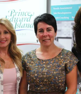 Minister Tina Mundy, Judy Hennessey, and Amanda Brazil.