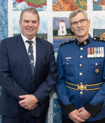 Hon. Bloyce Thompson and Chief Sinclair Walker
