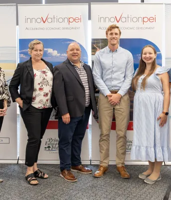Island entrepreneurs benefit from Ignition Fund Image of 7 people who are the recipients
