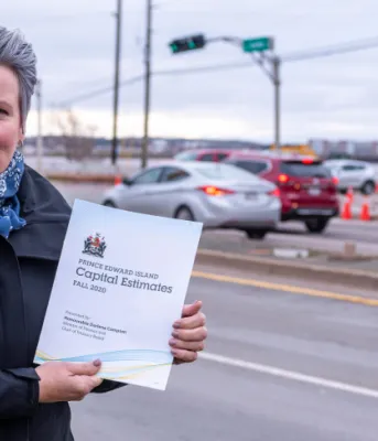Finance Minister Darlene Compton