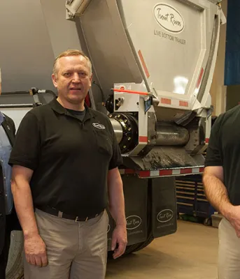 Trout River Industries to expand in West Prince Five men stand in front of a trailer at Trout River industries.